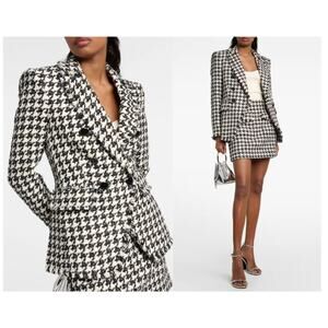 VERONICA BEARD Miller Houndstooth Dickey Double Breasted Jacket NWT